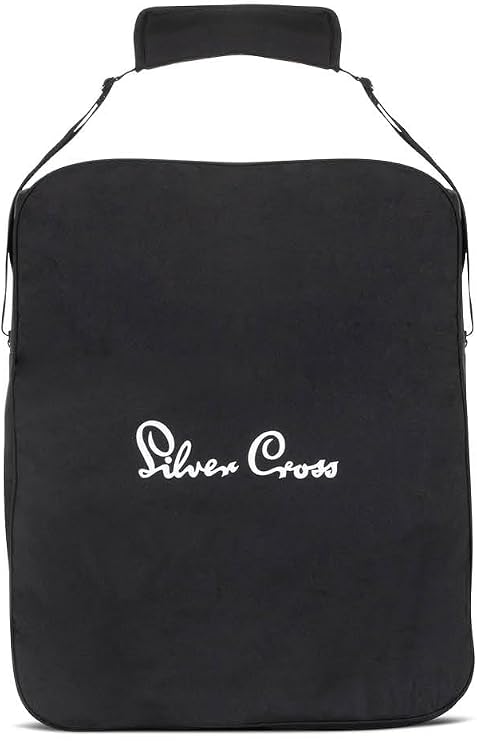Silver Cross Clic Stroller Bag - Pram Organiser Bag - Travel Bag - Pram Accessories - Water Resistant - Black