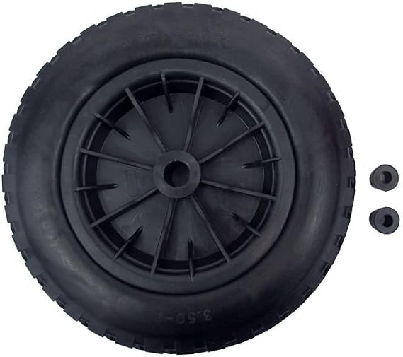 PU 16" Puncture Proof BLACK Wheelbarrow Wheel Tyre 4.80-8 Light Weight FOAM