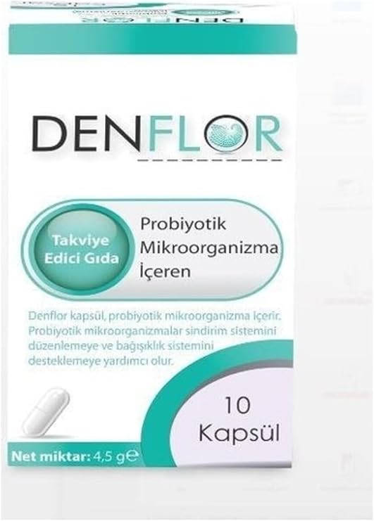 Denflor Probiyotik Mikroorganizma İçeren, 10 Kapsül