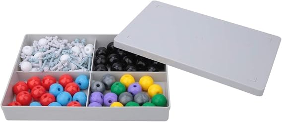 140 Pcs Molecular Model Kit with Hydrogen, Carbon, Oxygen Atoms for Organic Chemistry Learning, Ideal for Family Education, Includes Atoms and Links