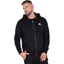 ALPHA INDUSTRIES Men's Basic Zip Sl Hooded Sweat Sweatshirt