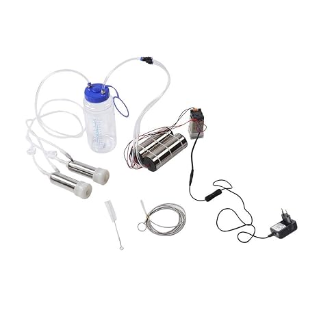 2L Electric Milking Machine Portable Goat Cow Milking Machine Impulse Goat Sheep Milker Breast Pump with 2 Strong Pumps for Home Cows Goat (for Cow)