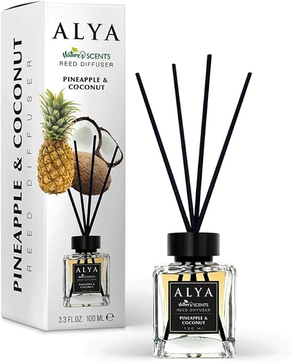 ALYA Nature's Scents Pineapple & Coconut Bambu Çubuklu Oda Kokusu- Ananas & Hindistan Cevizi Kokusu