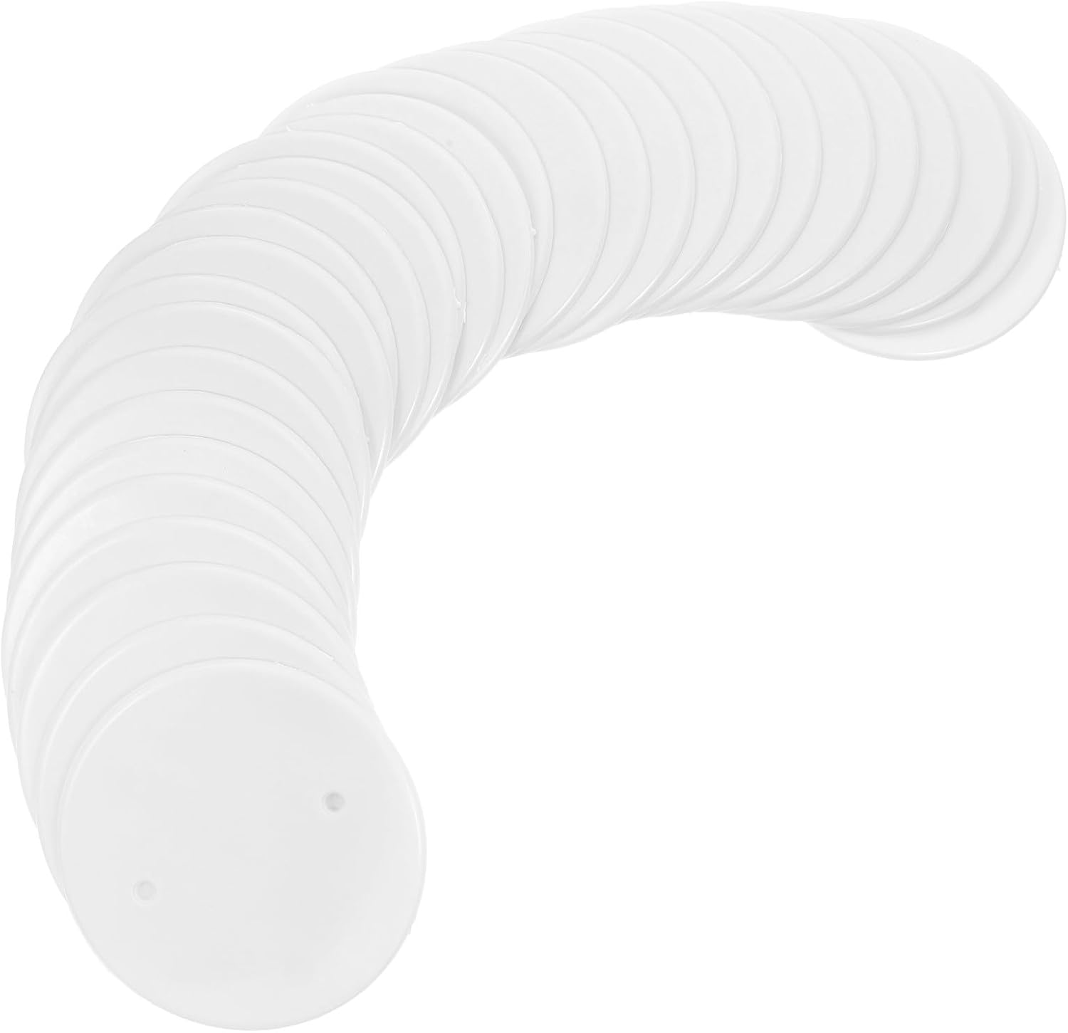 CALLARON Electrical Ceiling Cover Plates Octagonal 4.13 Inch Plastic White 30 Pieces for Wall Damage Repair and Junction Box Cable Management
