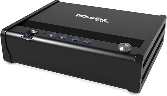 MASTER LOCK Biometric Small Safe [Fingerprint opening] MLD08EB - Best Used for Money, Jewellery, Passports and More