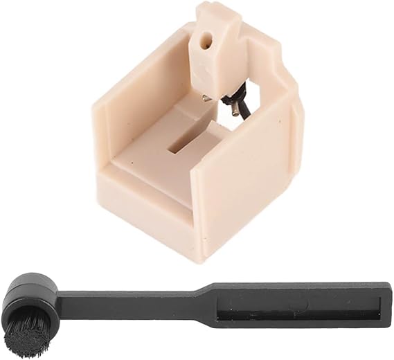 Replacement Stylus, Record Player Needle Replacement, Phonograph Turntable Stylus with Cleaning Brush Compatible with AT LP60 AT PL300 AT LP60XBT USB Turntable Player