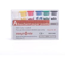 Dental Absorbent Paper Points Color Coded .02/.04/.06 Tapper For Root Canal Endodontic (.06 Taper, Mix #15-40)