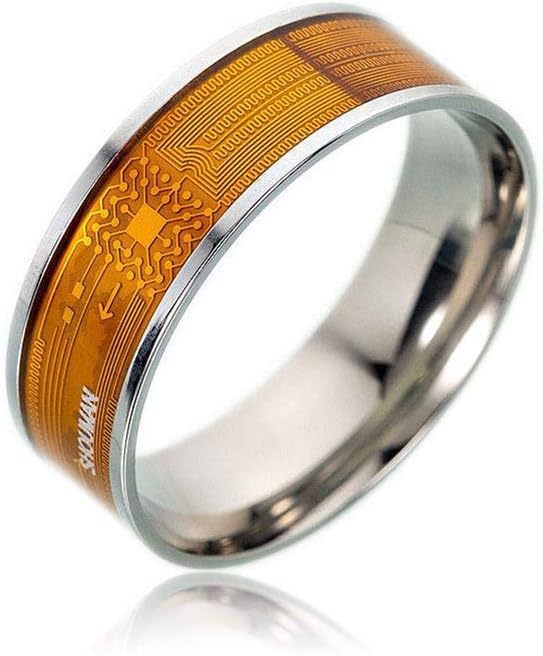 NFC Smart Ring, Multifunctional Waterproof Intelligent Ring for Men and Women, Wearable Finger Digital Ring Smart Doorbell for Android and Windows Phones with NFC Function-9#