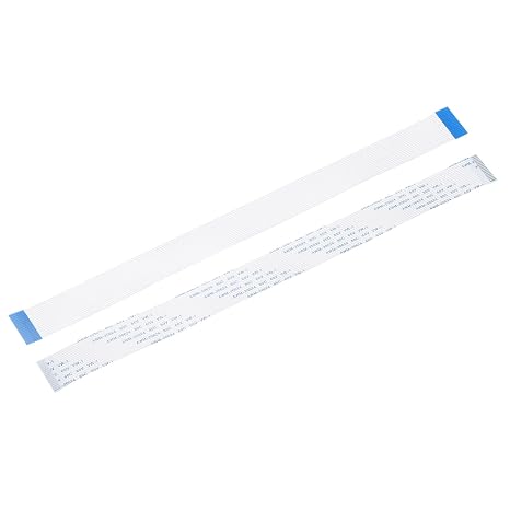 sourcing map FPC FFC Flexible Flat Cable,250mm 1mm Pitch 18 Pins 10pcs