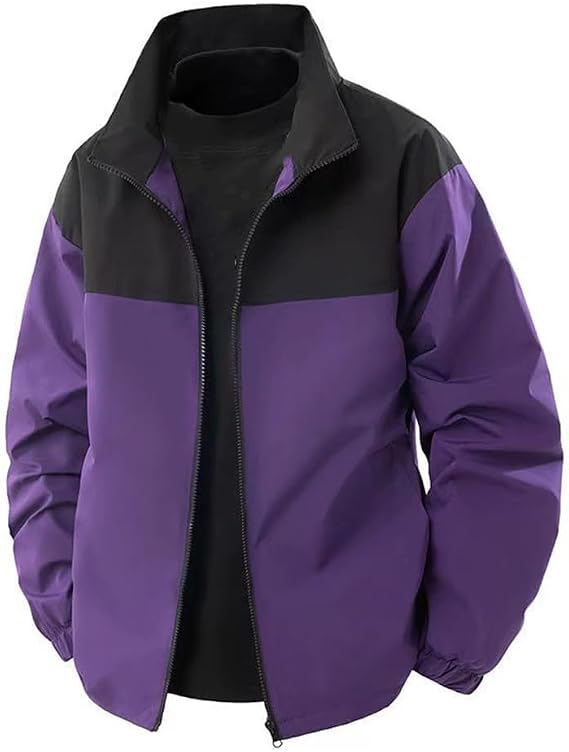 NITRY Men'S Transition Jacket Regular Fit Personality Solid Color Long-Sleeve Jackets Classic Sport Casual Fashion Outdoorjacket