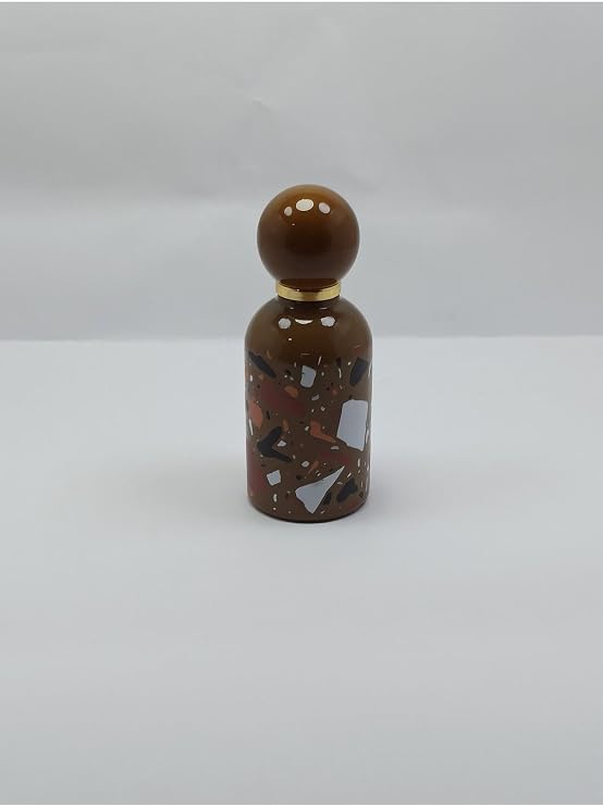 Boş Cam Parfüm Şişesi, Kolay Yeniden Doldurulabilir, Kahve Rengi 50 ml