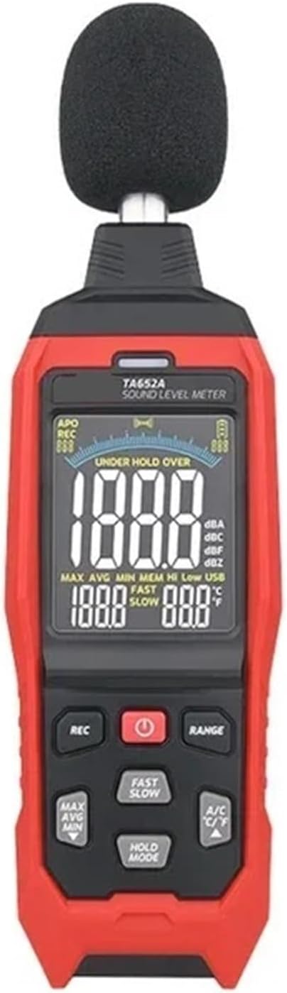 TA652B Digital Sound Level Meter logger 30-130dB Noise Measuring Instrument db Meter With USB Data Connection Function