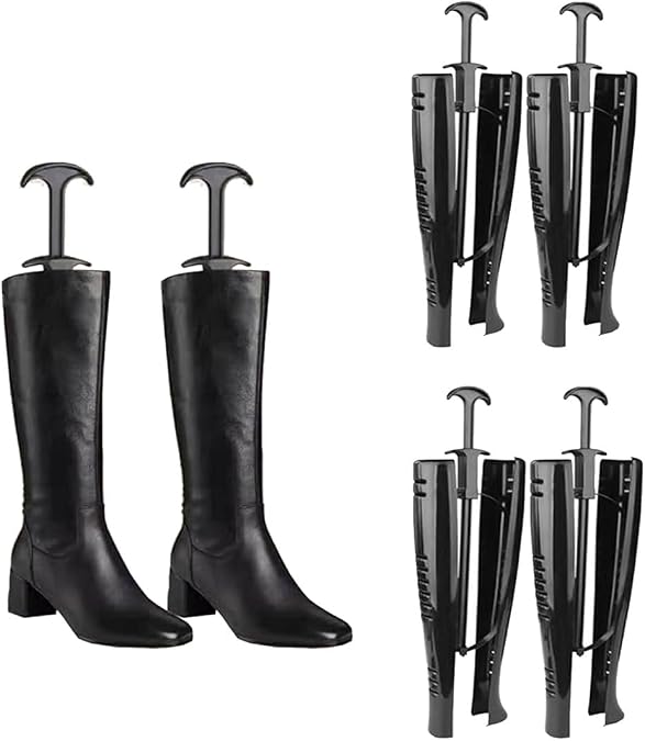 Boot Tree Automatic Long Boot Holders Knee High Boots Shapers Black Boot Stretchers for Womens and Mens Shoes