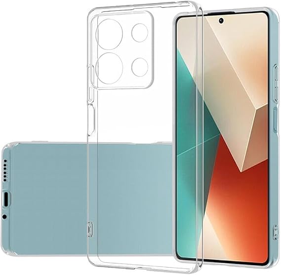 Ehr. Xiaomi Redmi Note 13 Pro 5G Uyumlu Kamera Korumalı Darbe Önleyici Ultra Slim TPU Şeffaf Silikon Kılıf (Şeffaf, Xiaomi Redmi Note 13 Pro 5G)