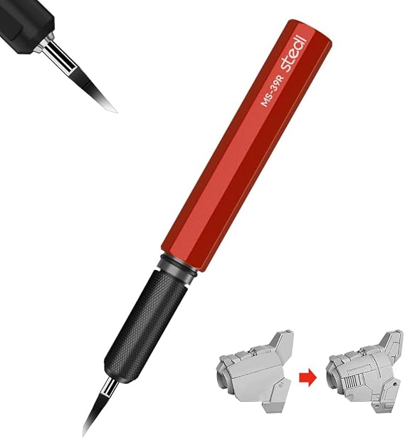 stedi Model Scriber Chisel,Tungsten steel Blades 0.1mm, Red