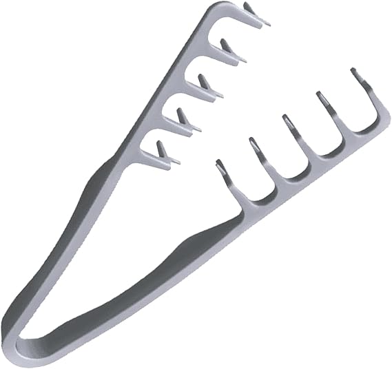 Texture Comb, Wide Tooth Combs, Styling Comb with Texture, Curly Hair, Charming Volume Hair Styling Tool, Seam Cover Pony Combs, Lightweight Care Accessories, Ideal for Curly Hair (grey)