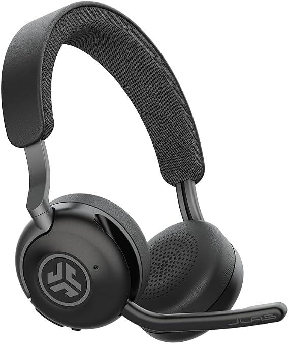 JLab Epic Work Wireless Headset with Microphone, 90+H Bluetooth, Multipoint
