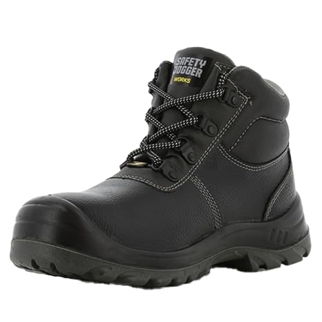 SAFETY JOGGER BESTBOY Work Shoes for Men & Women, Steel Toe Cap, Anti-Slip, Puncture Resistant, Water & Oil Repellent, S3 Safety Footwear, Size UK 3.5 EU 36, Black