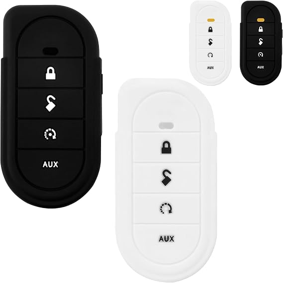 2Pack Remote Case for Viper, Soft Silicone Car Key Case Shell, Protective Fob Cover with Button, The Two Road Safety System Shell Case Replacement for Viper #4706 5706 7351V 7752V 7756V