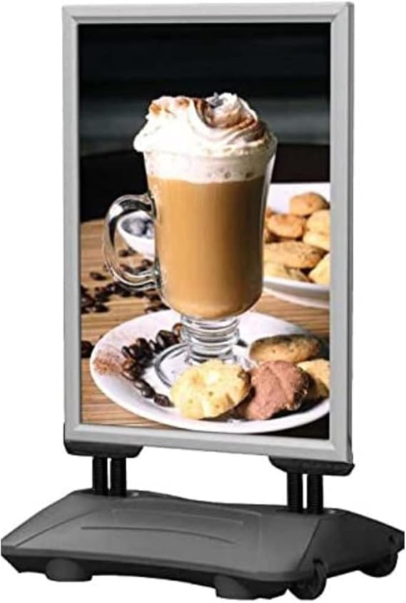 Grey Wind Resistant, Waterproof Forecourt Pavement Display Sign (A0)