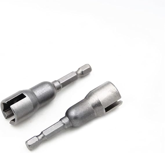 2PCS Power Wing Nut Driver Set,Slot Wing nuts Drill Bit Socket Wrenches Tools Set,1/4" Hex Shank Drills Bits for Panel Nuts Screws Eye C Hook Bolt Q-Hanger