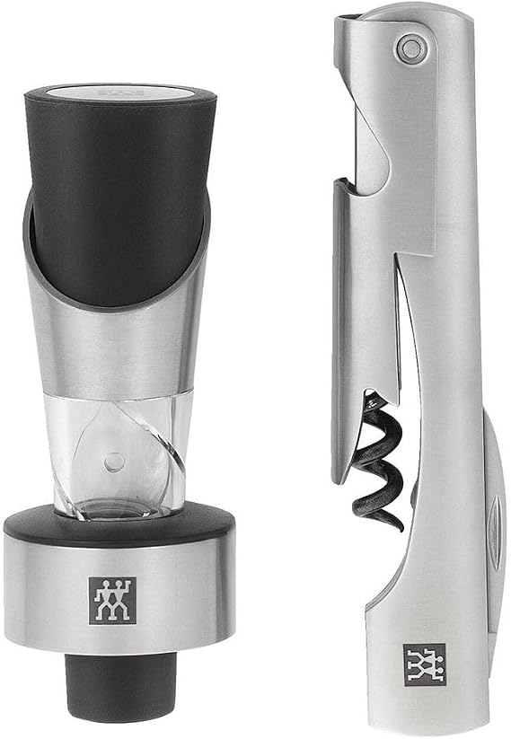 Zwilling Sommelier Tirbuşon Seti, 2 Parça, Paslanmaz Çelik, Metalik Gri