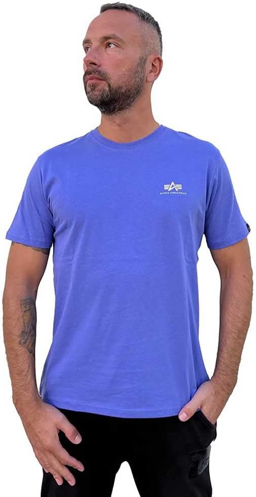 ALPHA INDUSTRIES Men's Basic T Small Logo T-Shirt