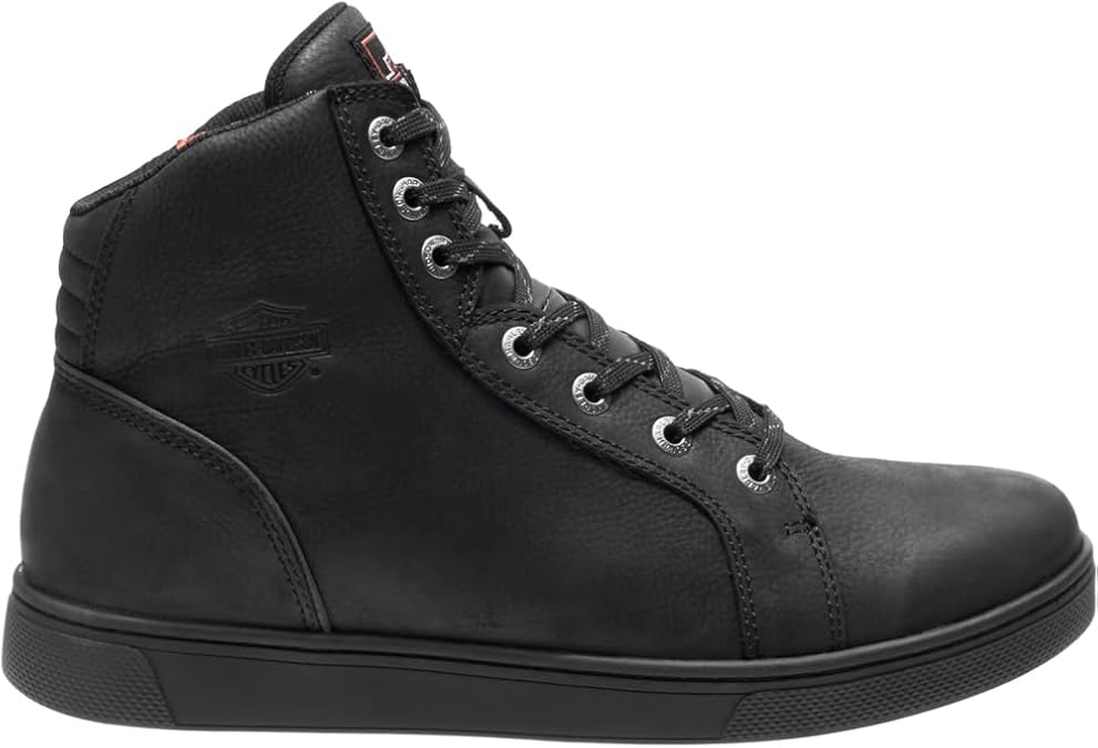 HARLEY-DAVIDSON Men's Watkins 4.25-Inch Black Leather Motorcycle Boots D93517