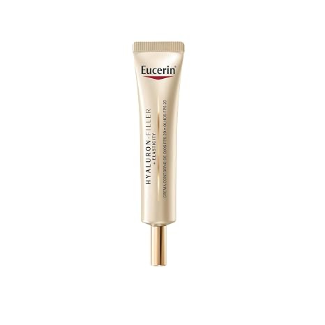 Eucerin Hyaluron-Filler + Elasticity Eye Contour Cream SPF 20 (15ml), 2-in-1 Anti-Wrinkle and Dark Circles Cream, Hyaluronic Acid Formula for All Skin Types