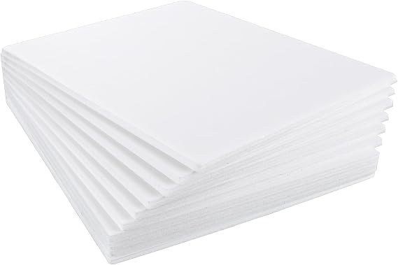 ASelected 10 Pack A2 (594 X 420Mm) Foam Board, 5Mm Thick Polystyrene Foam Sheet for Model Making, Mounting Photos, Presentations, Arts and Crafts Projects (White)
