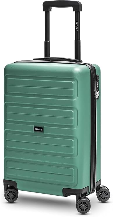 REDOLZ Essentials 08 Trunk Item, Green blue, Koffer S (55 cm), Suitcase