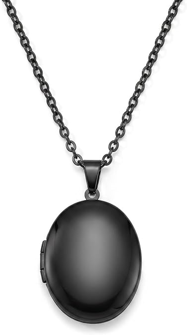 PHOCKSIN Customized Photo Locket Necklaces for Women Personalised Love Heart Necklace for Girls Silver Heart Locket Necklace for Women
