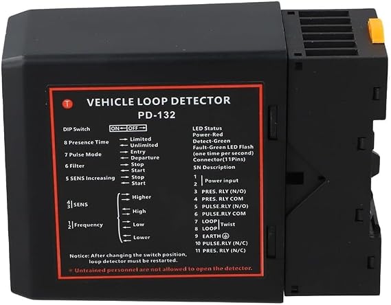 PD-132 220V Inductive Loop Detector, Single Vehicle Sensor Module for Automatic Door and Parking Access Control