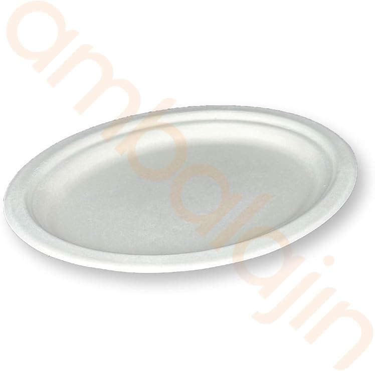 50 AdetNature Ekolojik Karton Kağıt Tek Kullanımlık Oval Tabak - 20x26 Cm