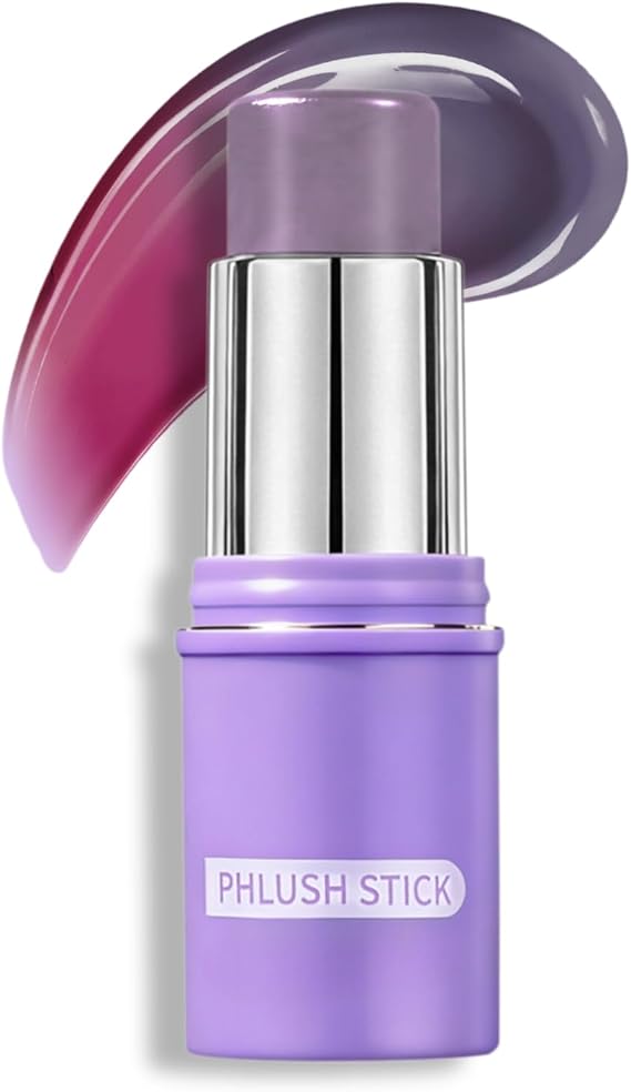 Color Changing Cream Blush Stick,PH Activated Custom Pink Blush Stick, Cream Blush for Lip and Cheek Tint, Blendable Blusher Stick for All Skin Tones, Natural Pink Flush Look,Long-Lasting Radiant Glow