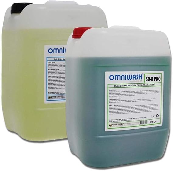 SD-6 Pro 20 Lt Endüstriyel Bulaşık Makine Deterjanı + SD-8 Pro 20 Lt Parlatıcı