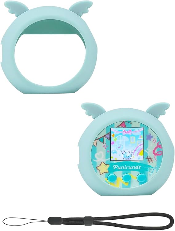 Silicone Case Compatible with Punirunes Interactive Digital Toy - Protective Sleeve with Lanyard (Case Only) - Teal
