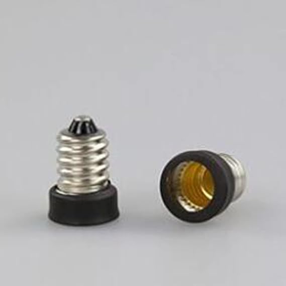 E14/E27/B22/GU10/G24/E40 Socket Extender Lamp Bulb Socket Extension Lamp Holder Adapter (10 Pcs,E14 to E12)