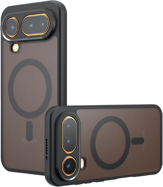 Case Compatible with Honor Magic 8 Pro Air,Compatible with Magsafe,Scratch-Resistant,Shockproof Phone Bumper Cover-Black
