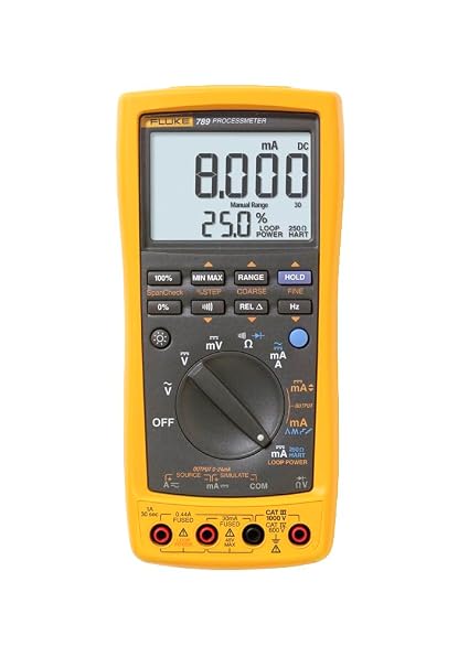 Fluke 789/E Prosesmetre, Loop Kalibratör ve Dijital Multimetre, 1000V, 24V Loop Kaynağı, 203x100x50mm, 600g