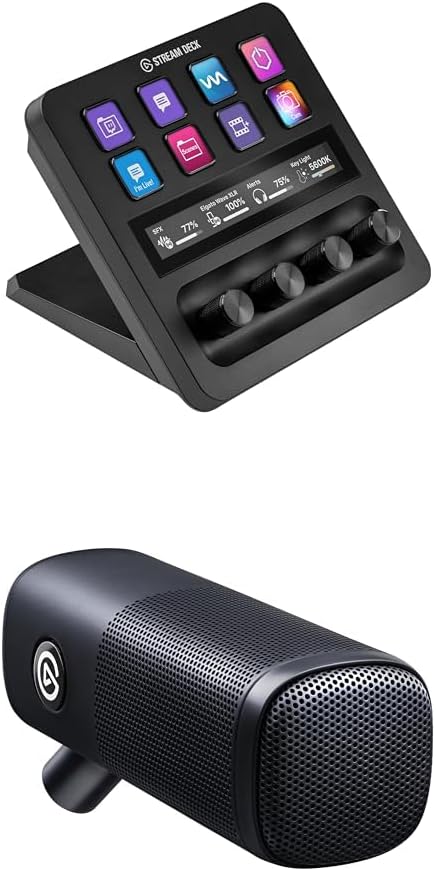 Elgato Stream Deck+ Black + Wave DX XLR Microphone Set Exclusive