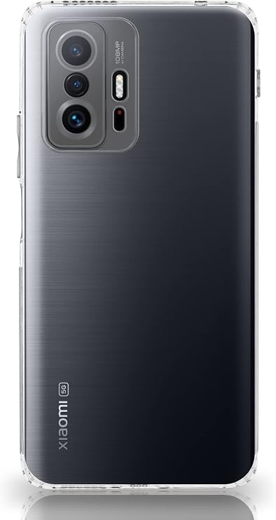 KZY İLETİŞİM Xiaomi Mi 11T Pro 5G ile uyumlu Kapak Tıpalı Kamera Korumalı Şeffaf Premier Kılıf