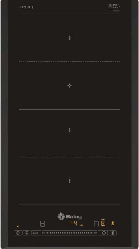 Balay, Induction Hob, 30 cm, 1 Zone Flex Induction, Black, 3EB939LQ