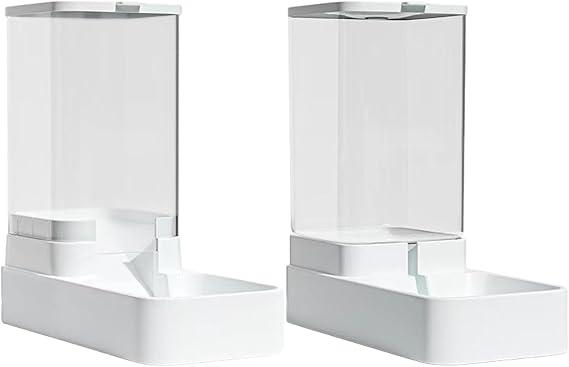 2[CS Automatic Pet Feeder, Feeding Watering Supplies, Auto grav ity Pet Feeder Bowl, Pets Automatic Feeder and Waterer, 3.8L Cat Feeder Water Dispenser grav ity Food Feeder and Waterer Big Capacity