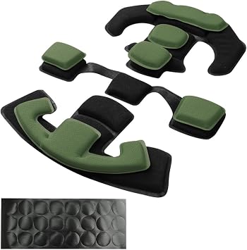 Tactical Helmet Padding Kit, Universal Replacement Helmet Internal Memory Foam Padding Kit Protective Mat for ACH MICH FMA EXF Cycle Bicycle Motorcycle