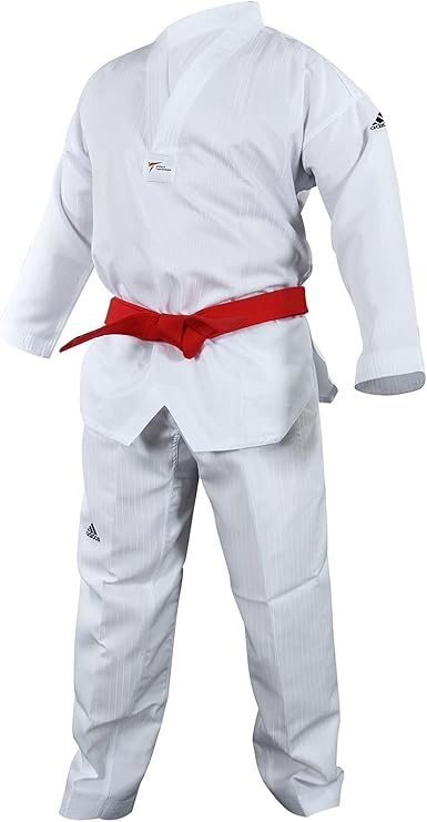 adidas Adi Start II White V-Neck Student Taekwondo Dobok Uniform - 220