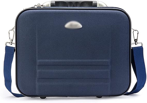 folder briefcase Document Bag Square Box Laptop Bag Canvas Business Work Package Men's Briefcase With Zipper Multi Document Pocket 14-16 In School office travel (Color : Blue, Size : 16IN)
