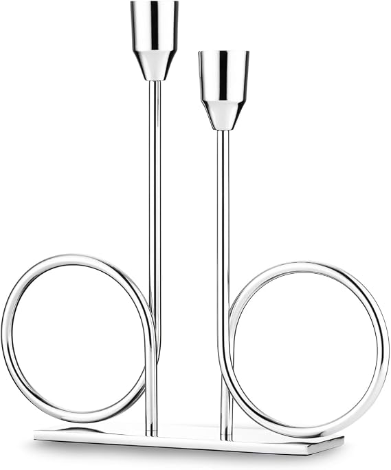 Jumbo Alula Stand Şamdan Silver