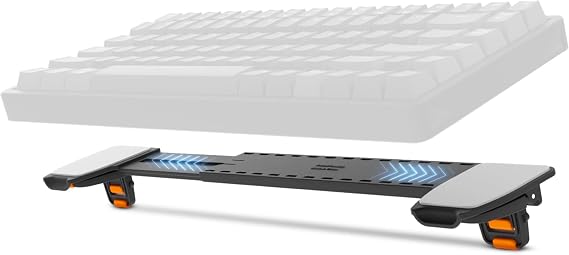 GPG2 ESC Flip Pro Ayarlanabilir Klavye Standı, 4 Ayak ve 4 Eğim Açısı ile Uzatılabilir Ergonomik Yükseltici, Kompakt ila Tam Boy Klavyelere Uyar