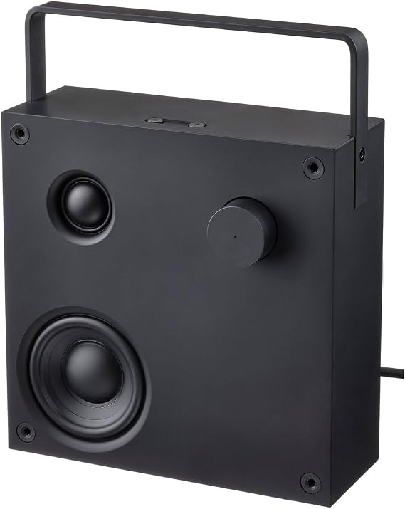 Bluetooth hoparlör, siyah, 20x20 cm